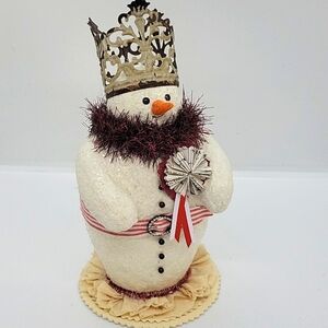 paper mache snowman